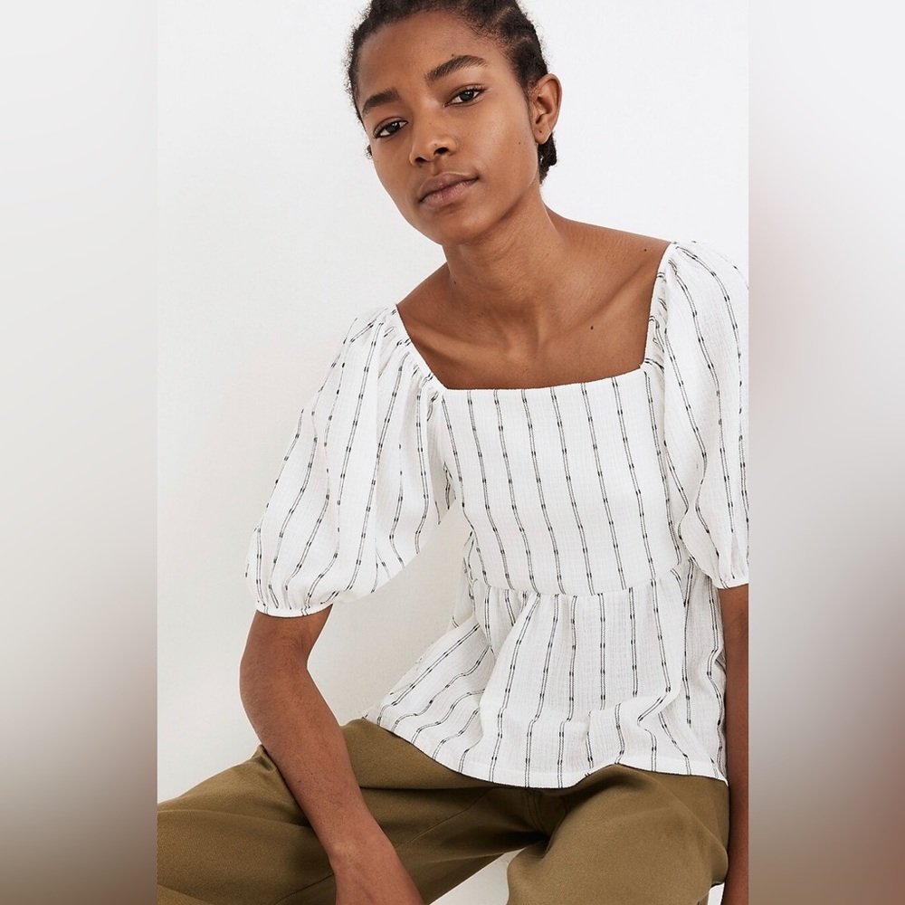 Madewell Puff Sleeve empire top